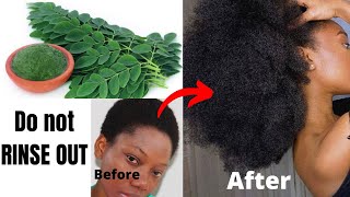 DO NOT RINSE OUT Your hair will grow like crazy with this moringa spray | natural hair