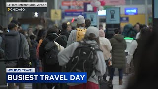 Holiday travelers fill Chicago roads, airports on one of the busiest travel days of the year