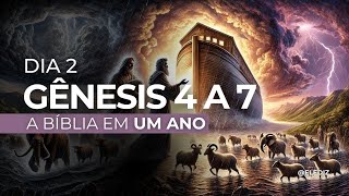 CAIM, ABEL, NOÉ E O DILÚVIO | A BÍBLIA EM UM ANO - GÊNESIS 4 A 7