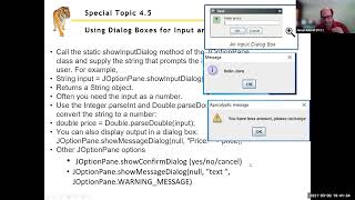 Big Java Dialog Box
