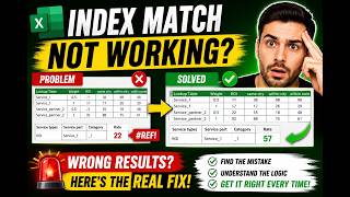 Excel INDEX MATCH Not Working? Fix Wrong Results & #REF Errors | Index Match with Multiple Criteria