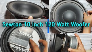 Sewton 10 Inch 120 watt woofer Sound check |Hard Bass test Sewton speaker unboxing |Dj Tusar Audio