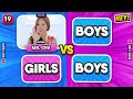 🩷girls vs boys🩵 old vs new songs 2 songs vs 2 songs kpop quiz challenge