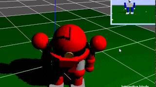 ODE(open dynamics engine) Robot gundam MS simulation