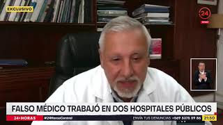 Falso médico trabajó en dos hospitales públicos de la RM durante la pandemia | 24 Horas TVN Chile