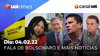 Bolsonaro fala em 'pau de arara' em live; candidatura de Sergio Moro, Auxílio, Guedes, HIV |UOL News
