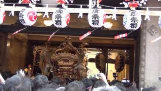 山王祭2014_下町連合渡御_高島屋表敬訪問(日本橋一丁目町会)