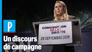 «Convention de la droite» : le vrai faux discours de campagne de Marion Maréchal