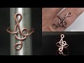 EASY Treble Clef Ring: Wire Wrap Tutorial: DIY Jewelry: Timelapse