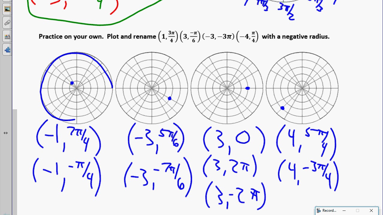 College Trigonometry Unit 9 6 Notes Polar Coordinates 2019 - YouTube