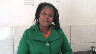 My Namibian friend introducing herself in the Damara (Click) language