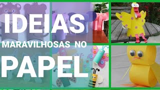 + DE 70 IDEIAS FOFAS E DIVERTIDAS COM PAPEL😃