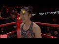 kfl mma：基恩·弗朗索瓦 法 vs 张伟丽 中 不愧是冠军之间的对战，伟丽一番苦战略胜对手，互相赢得尊重