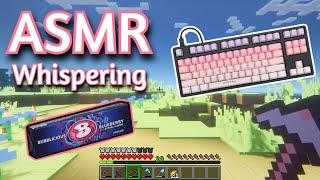 ASMR Gaming | MINECRAFT SURVIVAL CHEWING GUM (68) | Keyboard and Mouse Sounds 💤