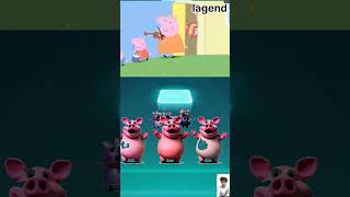 Peppa Pig vs Zombie Scary vs Simonson X Coffin Dance Tiles Hop #ytshorts #peppapig