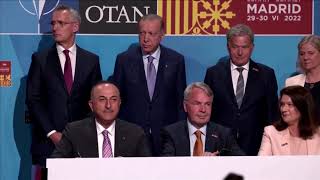 Sweden, Turkey and Finland sign memorandum at NATO summit