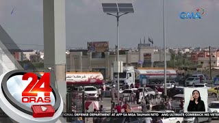 Pinay na nag-aabang sa pagbubukas ng border, nakaligtas sa pambobomba malapit sa Rafah... | 24 Oras