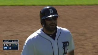 CWS@DET: Avila plates J.D. Martinez with a grounder