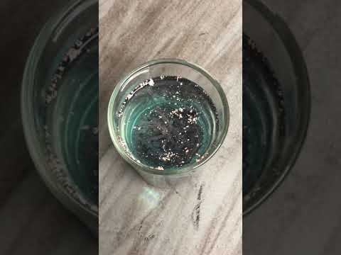 What happens when water reacts with copper?