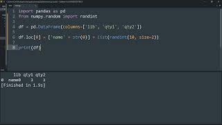 Create a Pandas Dataframe by appending one row at a time