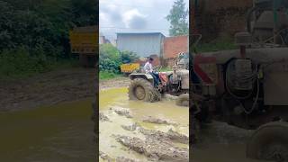 💪Eicher 242 Dangerous Tractor off-roading 😱#eicher242 #tractorstunt #nishudeswal #tractor #shorts