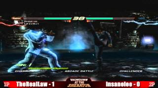 SatS Tekken 6 singles: TheRealLaw vs Insanelee