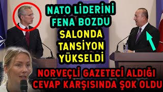 GAZETECİLERİN ÖNÜNDE NATO LİDERİNİ FENA BOZDU! VERDİĞİ CEVAP NORVEÇLİ GAZETECİYİ ŞOK ETTİ!