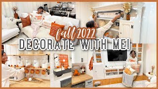 NEW FALL & HALLOWEEN DECORATE WITH ME 2022 (Cozy Vibes for Autumn, Whole House Decor) #FIXERUPPER🍂✨