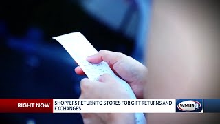 Shoppers return to stores for gift returns, exchanges