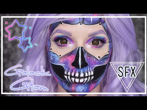 Galaxy Skull Glam Makeup Tutorial Caitlyn Kreklewich Youtube