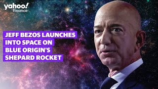 Jeff Bezos launches into space on Blue Origin’s New Shepard, liftoff at 9am ET