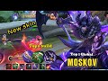 NEW MOSKOV SKIN INSANE LIFESTEAL AND DAMAGE GAMEPLAY 🤯😳 TOP 1 BUILD TOP GLOBAL PLAYER MLBB ‼️