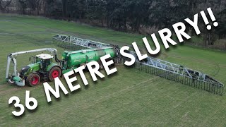 4Kᵁᴴᴰ Fendt 939 Vario \u0026 Samson PG II tanker with 36m boom spreading AD plant slurry in Suffolk.