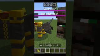 (Destroyer Boss Addon) Destroyer Vs Bulky Ravager (Teraphobia) #minecraftmobbattle #minecraft #mcpe