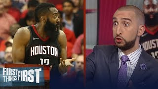 Nick Wright reveals Rockets issues after they dropped Game 1 to Warriors | NBA | FIRST THINGS FIRST