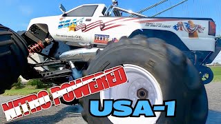 Kyosho USA-1 Nitro Truck Review & HardCore Test Drive - Yes It Wheelies🔥