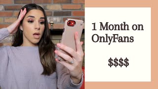I Tried ONLYFANS for a MONTH and made $$$$ SO MUCH MONEY! l My Experience