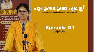 പുരുഷ സൂക്തം ക്ലാസ്സ് || ഭാഗം ഒന്ന് (ആമുഖം) || ആചാര്യ ബ്രഹ്മചാരിണി ദർശിക ചൈതന്യാജി