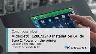 Videojet printer installation guide of 1240/1280-Durzerd