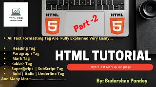 HTML Tutorial - Part 2| All Text Formatting Tags Are Explained Practically | HTML Tags | #freecourse