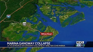 Eight injured in gangway collapse at Shelter Cove Marina on Hilton Head Island