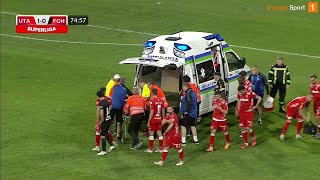 REZUMAT | UTA - Hermannstadt 1-0. Momente de panică la Arad, Rareș Pop s-a prăbușit pe gazon