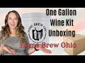 One Gallon Wine Kit from Home Brew Ohio unboxing review