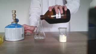 Chemie Experiment 16 - Verbrennen von Schwefel (HD)