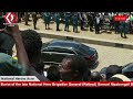 President Mnangagwa, VPs Chiwenga, Mohadi and Mai Machinguri leaving the National Heroes Acre