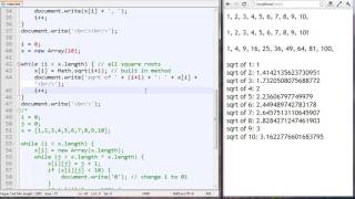 Javascript Tutorial 14 While loop