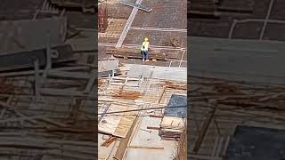 Hard Working Girl,Working In Construction #construction #views #shorts