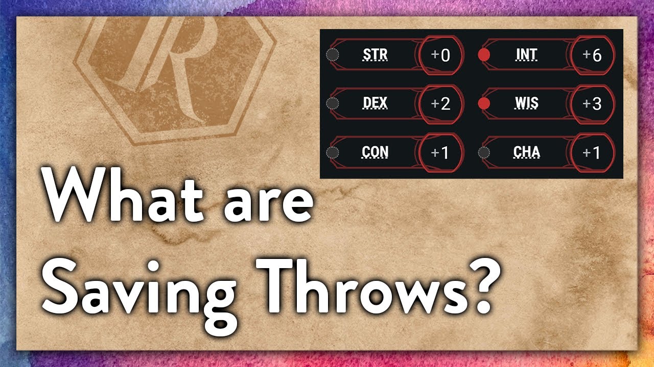 What Are Saving Throws? | How To D&D Pt.12 - YouTube