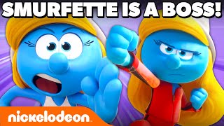 Smurfette’s Best Moments in The Smurfs 💖 | Nickelodeon Cartoon Universe