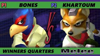 S@X 414 Winners Quarters - Bones (Falco) Vs. Khartoum (Fox) Smash Melee - SSBM